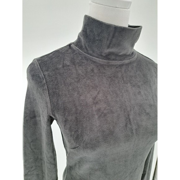 Everlane Womens The Velour Mini Dress XS Extra S Black Mockneck Long Sleeve NWT! - Picture 6 of 9